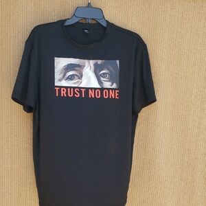 MANFINITY Black Tee with White Tag